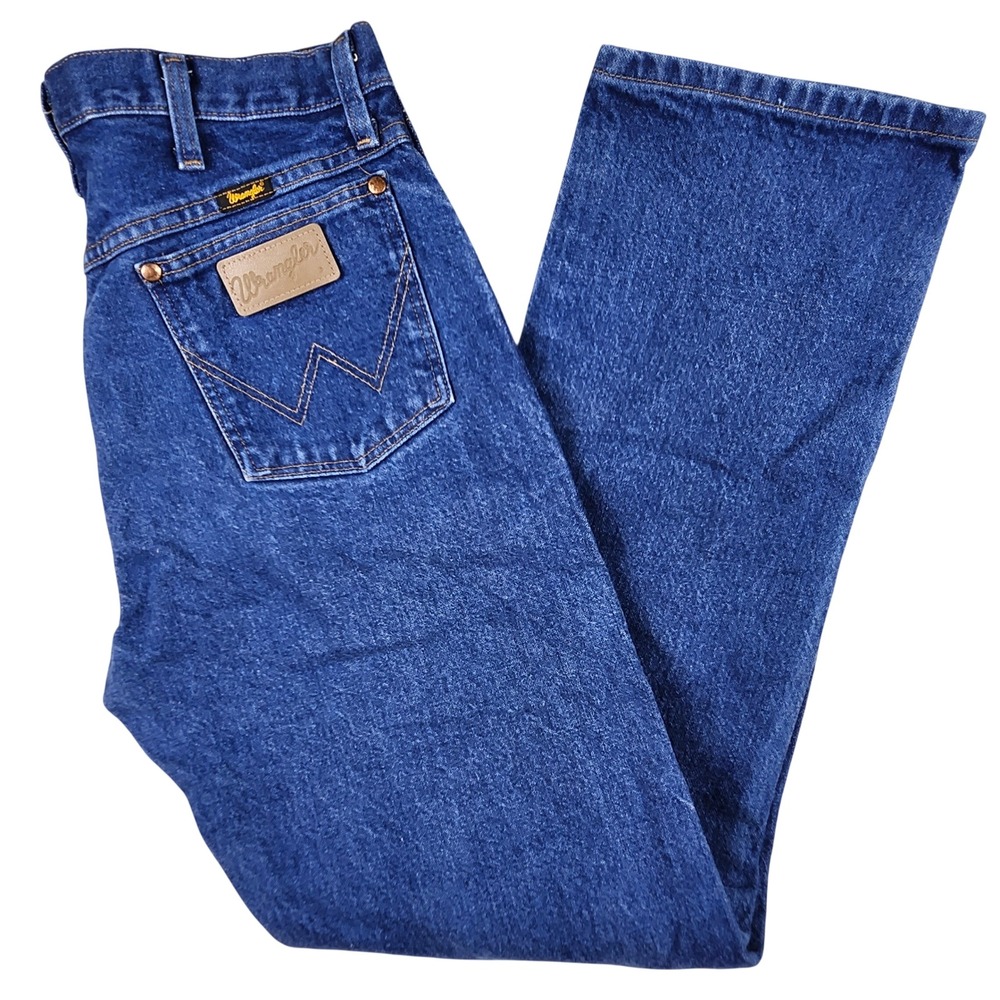 Wrangler 13MWZ Cowboy Cut Original Fit Jeans Mens 32x32 (31x31) Dark Wash Rodeo